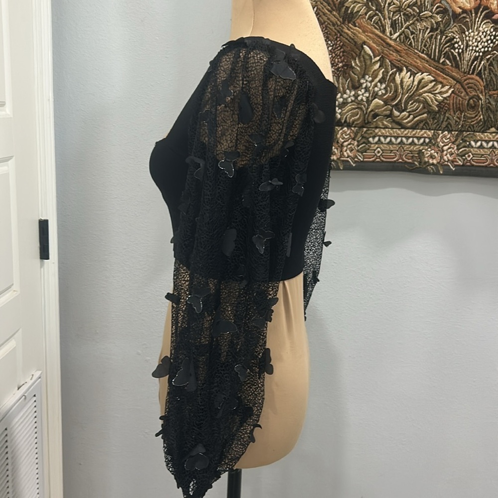 Free‎ People Intimately Flutter Cropped Black Top. Size S - Picture 5 of 15